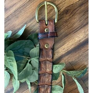 Savannah Genuine Saltwater Crocodile Mens Size 36 Brown Cairns Australia